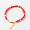 Simple Design Natural Carnelian Beaded Bracelets for Women JH7309-12-1