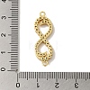 Rack Plating Brass Micro Pave Cubic Zirconia Links KK-P267-23G-01-3