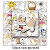 50Pcs Cat PET Waterproof Stickers PW-WG45CF9-01-1