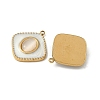 304 Stainless Steel Cat Eye Pendants STAS-V015-39G-2