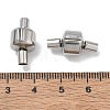 304 Stainless Steel European Clasps with Cord Ends SA-CBABC0F-06P-3