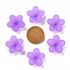 Frosted Acrylic Bead Caps X-MACR-S371-08A-747-3