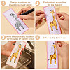 Cotton Blank Bookmarks AJEW-WH0643-200B-04-4