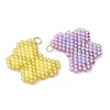 Glass Seed Beaded Pendants PALLOY-MZ01296-3