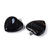 Natural Black Banded Agate(Dyed & Heated) Pendants G-T143-51A-2