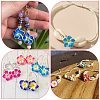 100Pcs Handmade Polymer Clay 3D Flower Plumeria Beads CLAY-SC0002-48A-6