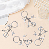 20Pcs Sport Alloy Keychains KEYC-SC00052-7