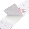 50Pcs Rectangle with Flower Thank You Paper Self-Adhesive Stickers AJEW-S084-01F-3