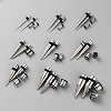 Beebeecraft 1Set 304 Stainless Steel Ear Plugs Gauges EJEW-BBC0001-70A-1