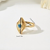 Brass with Plastic Finger Rings for Women TY5926-2