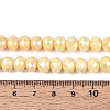 Anti-Tarnish Electroplate Rondelle Glass Beads Strands EGLA-T021-8mm-17-06-2
