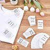 240Pcs Floral Print Paper Care Instructions Cards AJEW-FG0005-62D-4