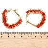 Glass Seed Hoop Earrings for Women EJEW-MZ00797-01-5
