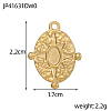 304 Stainless Steel Pendant Cabochon Settings STAS-OY009-09G-2