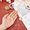 100Pcs Alloy Linking Rings FIND-HS0002-67G-3