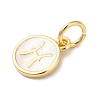 Real 18K Gold Plated Brass Enamel Charms KK-L216-001G-A02-2