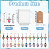 24Pcs ABS Plastic Imitation Pearl Handmade Polymer Clay & & Alloy Pendant Decorations HJEW-OC00344-2