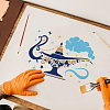 Plastic Reusable Drawing Painting Stencils Templates DIY-WH0202-265-5
