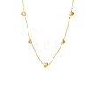 Heart 304 Stainless Steel Cable Chain Necklaces STAS-OY016-75G-1