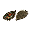 Tibetan Style Alloy Enamel Chandelier Components Links ENAM-WH0054-51-2