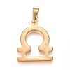 304 Stainless Steel Pendants STAS-L210-06A-G-01-1