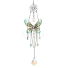 Stainless Steel Resin Butterfly Suncatcher HJEW-TA00452-02-1