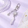 Natural Quartz Crystal Pendant Decorations HJEW-JM03020-02-1