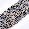 Natural Dalmatian Jasper Beads Strands X-G-T121-16-1