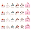 35Pcs Alloy Enamel Pendants ENAM-FS0002-72-2
