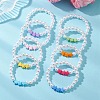 Children's Day Imitated Pearl Acrylic Beads Stretch Bracelets BJEW-JB13538-1