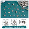 160Pcs 8 Styles Brass Bead Caps FIND-AR0002-99-2
