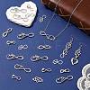 80Pcs 8 Styles Tibetan Style Alloy Connector Charms FIND-CJ0006-04-6