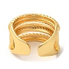 Brass Micro Pave Cubic Zirconia Open Cuff Rings RJEW-U008-34G-3