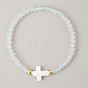 Bohemian Glass Beads Stretch Bracelets KO2121-8-1