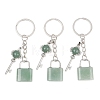 Mixed Stone Pendant Keychains KEYC-A016-01P-2