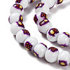 Printing Glass Beads for Necklaces Bracelets Making GLAA-B020-02A-08-4