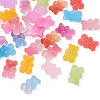 160Pcs 16 Style Opaque Flatback Resin Cabochons RESI-TA0001-34-17