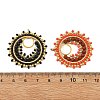 4Pcs 4 Colors 304 Stainless Steel & Brass & Natural Gemstone & TOHO Glass Seed Beaded Pendants PALLOY-MZ01379-3