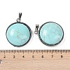 Synthetic Turquoise Tree of Life with Owl Pendants G-L524-15AS-03-3