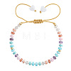 Chakra Natural Shell & Natural & Synthetic Mixed Gemstone Beads Braided Bead Bracelets ZA7321-1-4