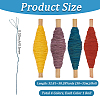 4 Rolls 4 Colors Handmade Cotton Thread SENE-CY0001-16-2