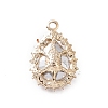 Alloy Rhinestone Pendants ALRI-C008-54LG-01-2