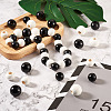 Craftdady 80Pcs 4 Style Spray Painted Natural Theaceae Wood Beads WOOD-CD0001-15-15