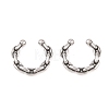 316 Stainless Steel Hoop Nose Rings AJEW-C044-05C-AS-4