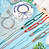 10Pcs 10 Colors Adjustable Nylon Cord Braided Bracelet Making MAK-TA0001-15-5