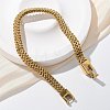 Brass Wheat Chain Bracelets for Women Men KK-P292-22G-2