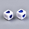 Opaque Acrylic European Beads OPDL-S078-09-3