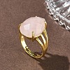 Brass Cuff Open Rings RJEW-D347-04G-13-2