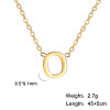 201 Stainless Steel Initial Pendant Necklaces FS-WG78A3B-15-1