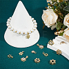 12Pcs 6 Styles Brass Micro Pave Cubic Zirconia Pendants KK-HY0004-49-4